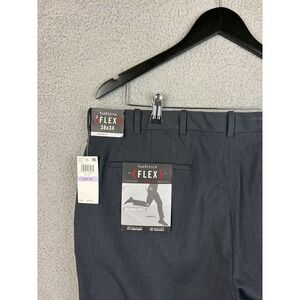 Van Heusen Flex Pants Mens 38x34 Blue Straight Fit Stretch Dress Slacks Non Iron